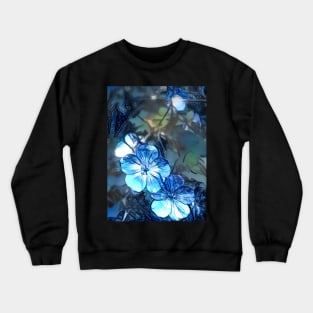 Blue Dream Geraniums Crewneck Sweatshirt